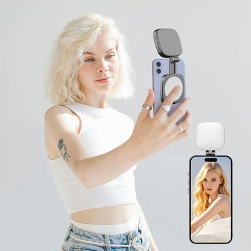 SnapShine™ – Magnetic Mirror Selfie Light